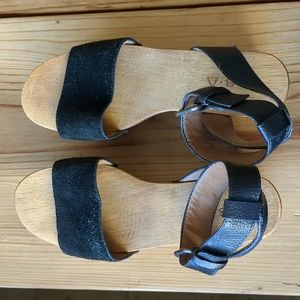 Kelsi Dagger Wood Platform Sandals size 6.5